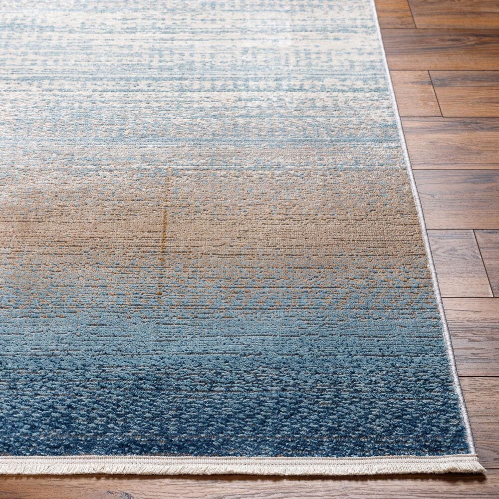 Surya Masha 2&#39; x 3&#39; Denim, Gray, Light Brown, Ivory, Cream and Dark Blue Area Rug, , large