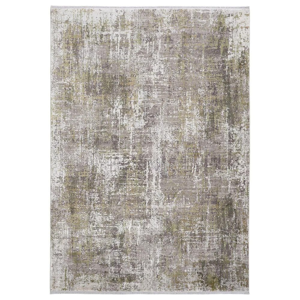 Feizy Cadiz 12" x 18" Green and Gray Area Rug, , large
