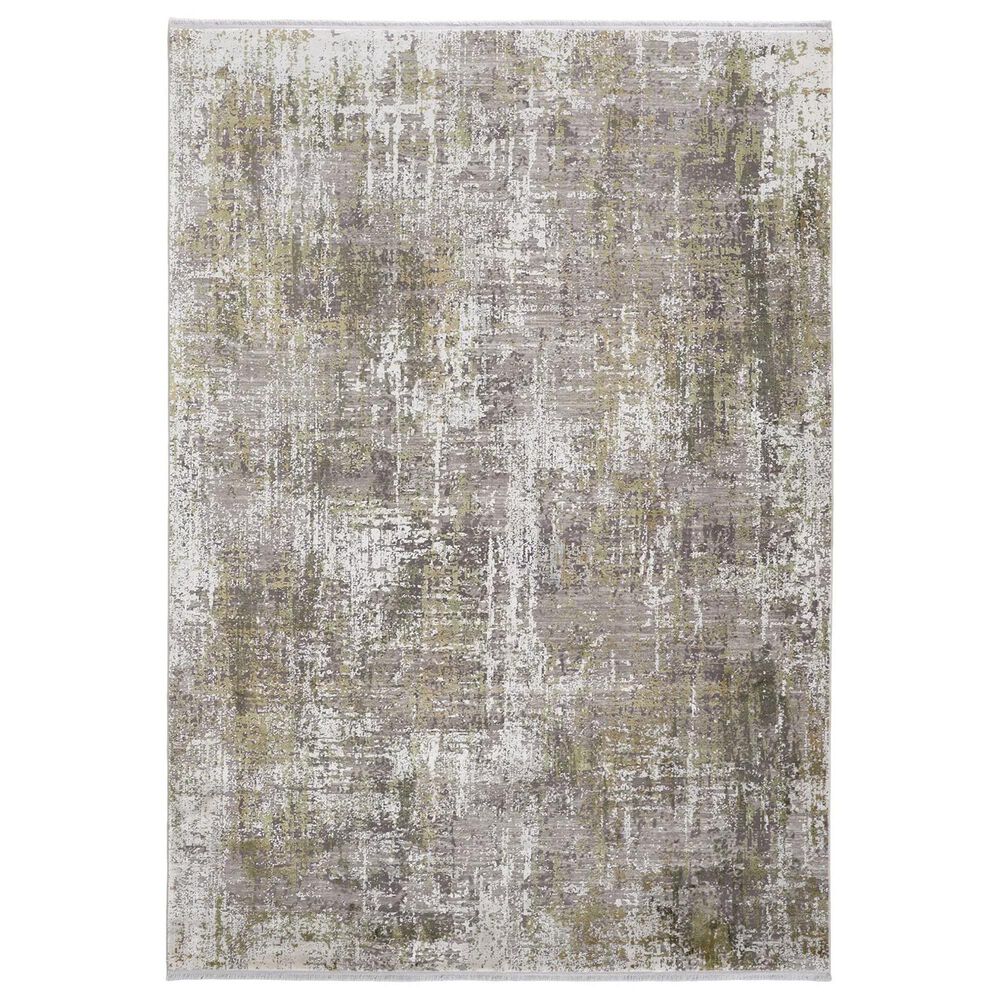 Feizy Cadiz 12" x 18" Green and Gray Area Rug, , large