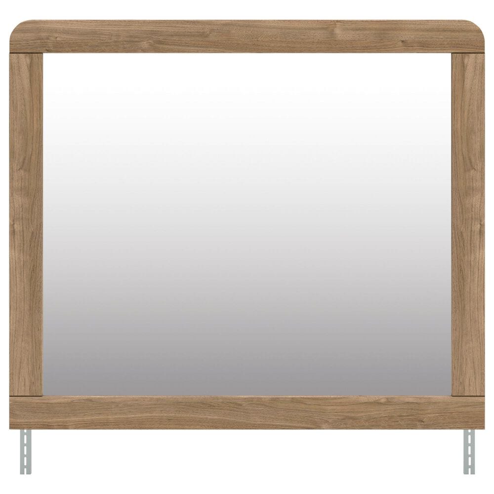 Ashley Gramburg Dresser Mirror in Warm Natural Brown, , large
