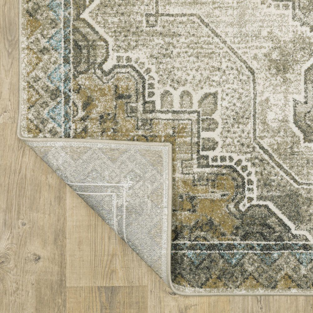 Oriental Weavers Venice Padua 2&#39;3&quot; x 7&#39;6&quot; Grey and Blue Runner, , large