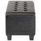 Baxton Studio Manchester Storage Ottoman in Black, , large
