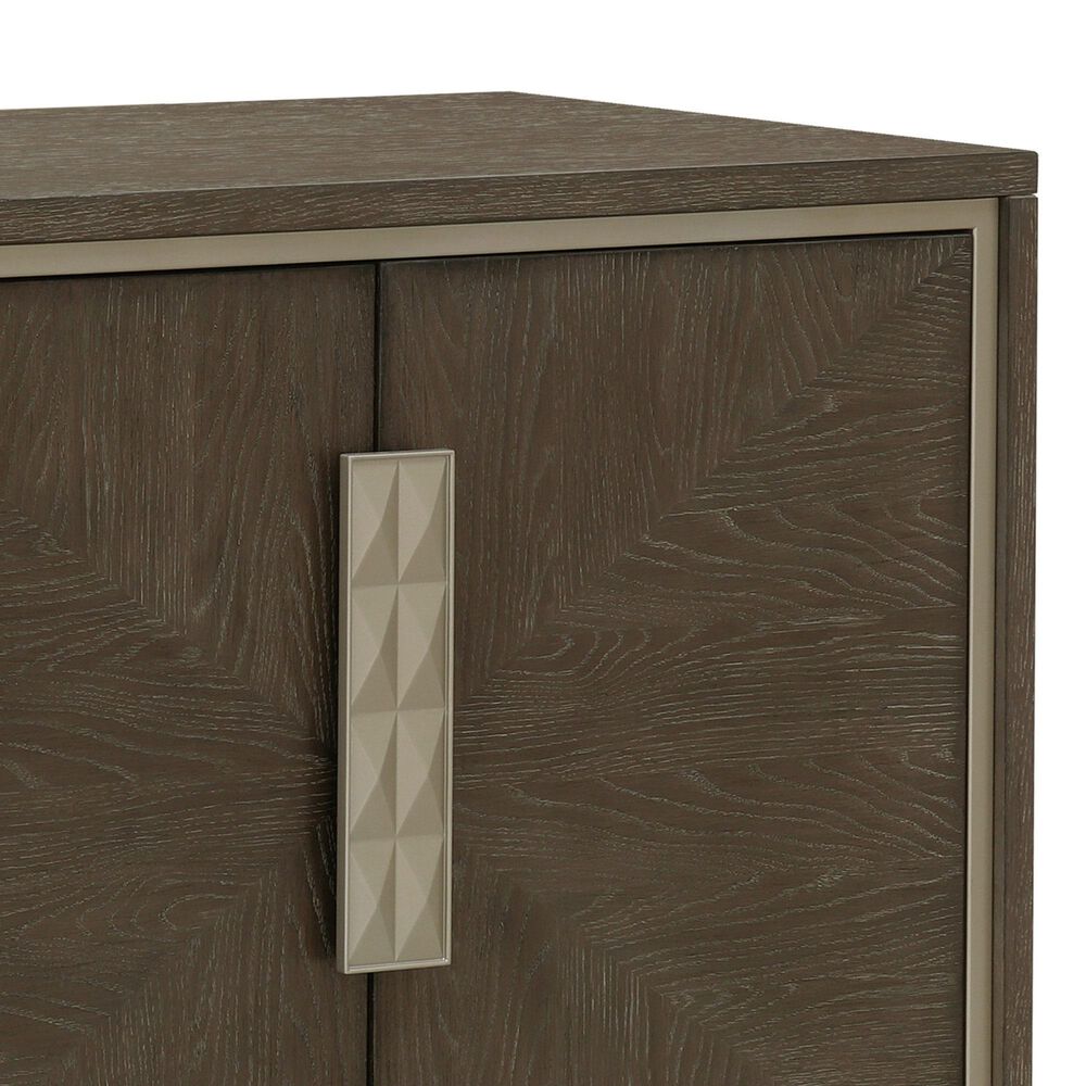 Drew and Jonathan Home Boulevard Door Chest in Dark Brown and Soft Champagne, , large