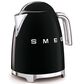 Smeg 7-Cup Stainless Steel Retro Style Electric Kettle in Black, , large