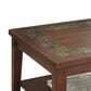 Crystal City Davenport Cocktail Table in Dark Merlot and Oak, , large