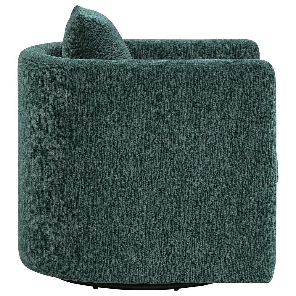 Hearth and Haven Sutton Swivel Chair in Peacock, , large