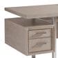 Lexington Home Brands Evanston Writing Desk in Misty White and Silver, , large
