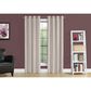 Monarch Specialties 52" x 84" Curtain Panel in Ivory (Set of 2), , large