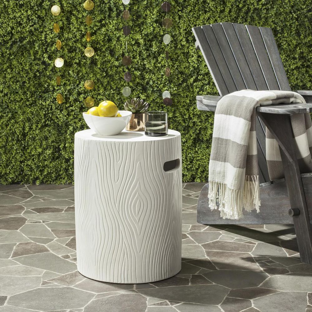 Safavieh Trunk Concrete Accent Table in Ivory, , large
