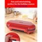 Betty Crocker 3-in-1 Waffle Maker in Red, , large