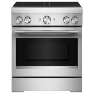KitchenAid 30" Freestanding Induction Range with Air Fry in Stainless Steel, , large