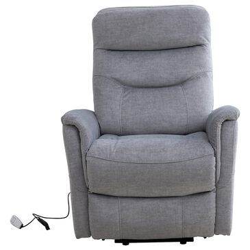 Simeon Collection Gemini Power Lift Recliner with Power Headrest in Capri Silver, , large