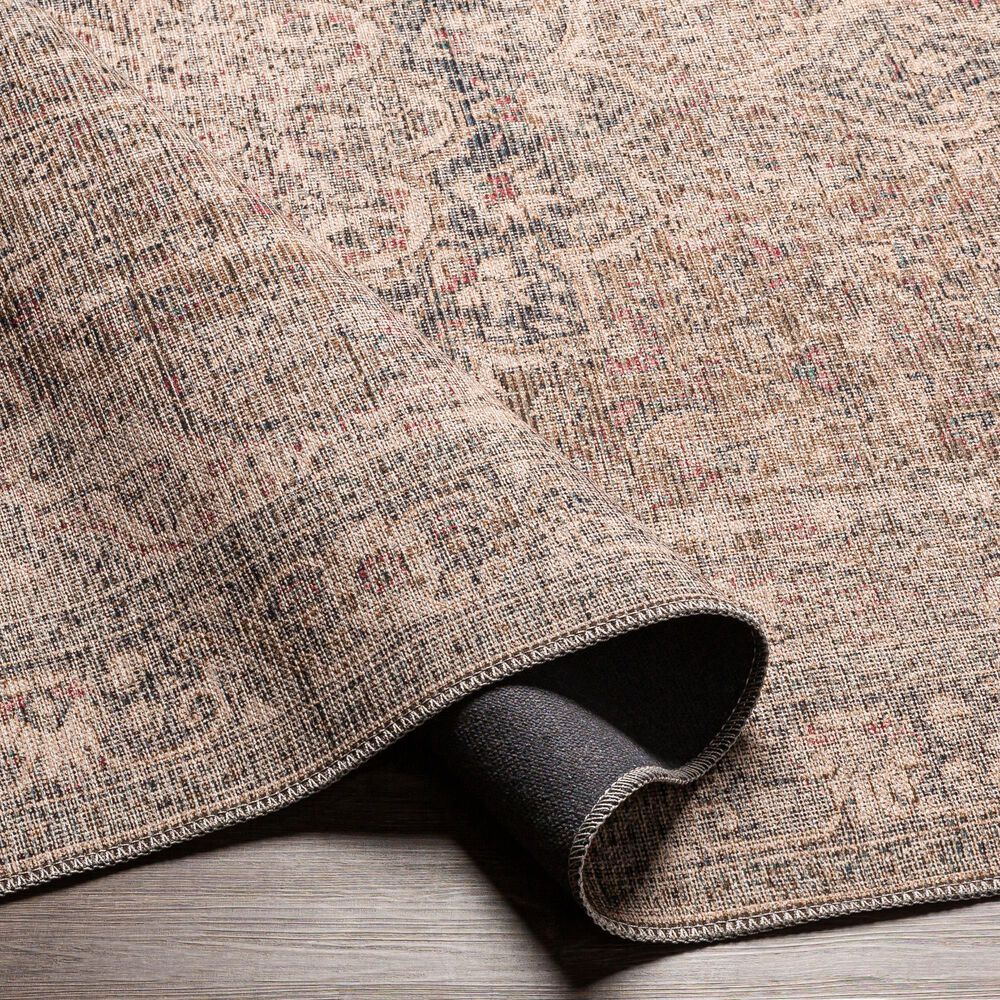 Surya Colin 2&#39;7&quot; x 12&#39; Dusty Sage, Olive, Red, Black and Beige Runner, , large