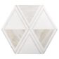 Soho Studio Angolo Thassos Sabbia 13" x 16" Marble Mosaic Sheet, , large