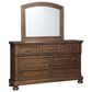 Ashley Flynnter 7 Drawer Dresser in Medium Brown, , large