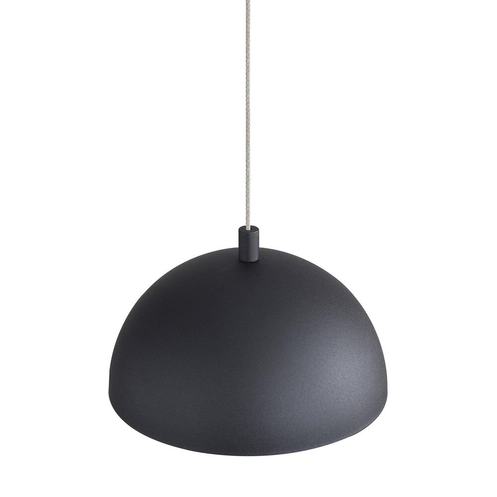 Golden Lighting Solsken 7" 1-Light Pendant in Sand Black, , large