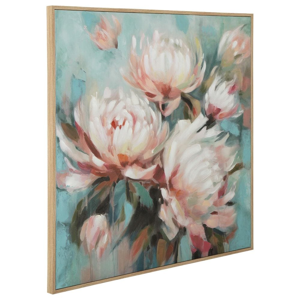 Ashley Parryville 48" x 49" Wall Art in Aqua and Pink, , large