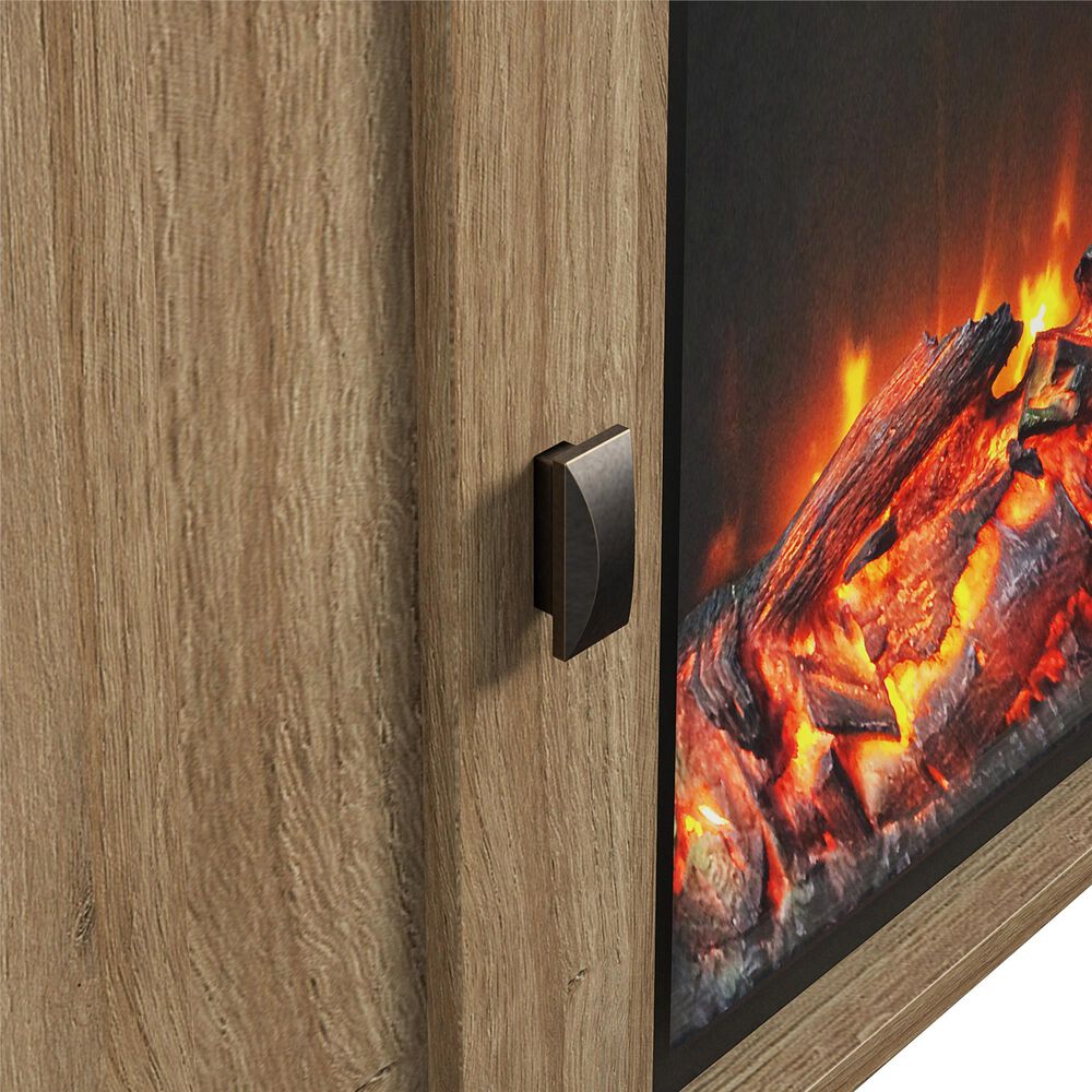 DHP Winthrop 47.75&quot; TV Stand with Fireplace in Natural, , large