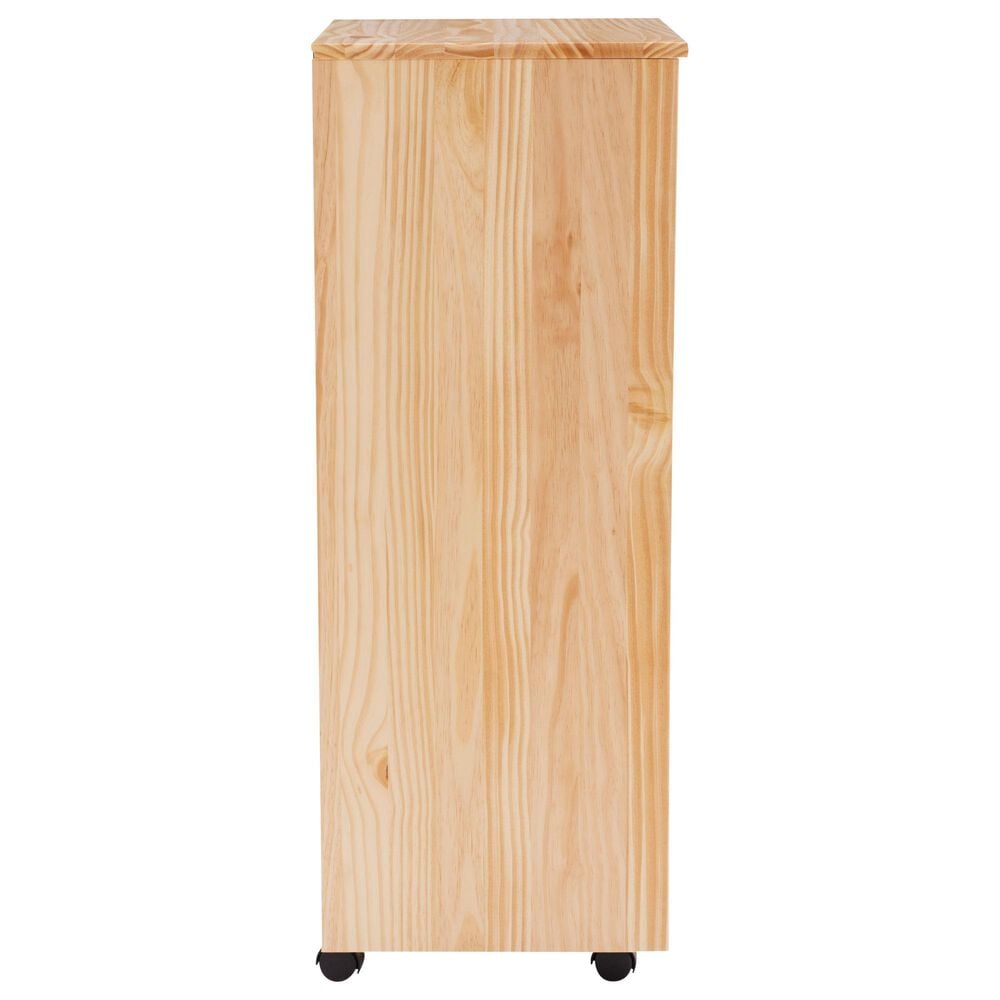 Linon Home Decor Cary 8-Drawer Rolling Cart in Natural, , large