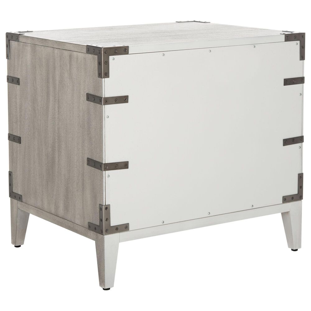 Safavieh Perri 3 Drawer Nightstand in Light Gray, , large