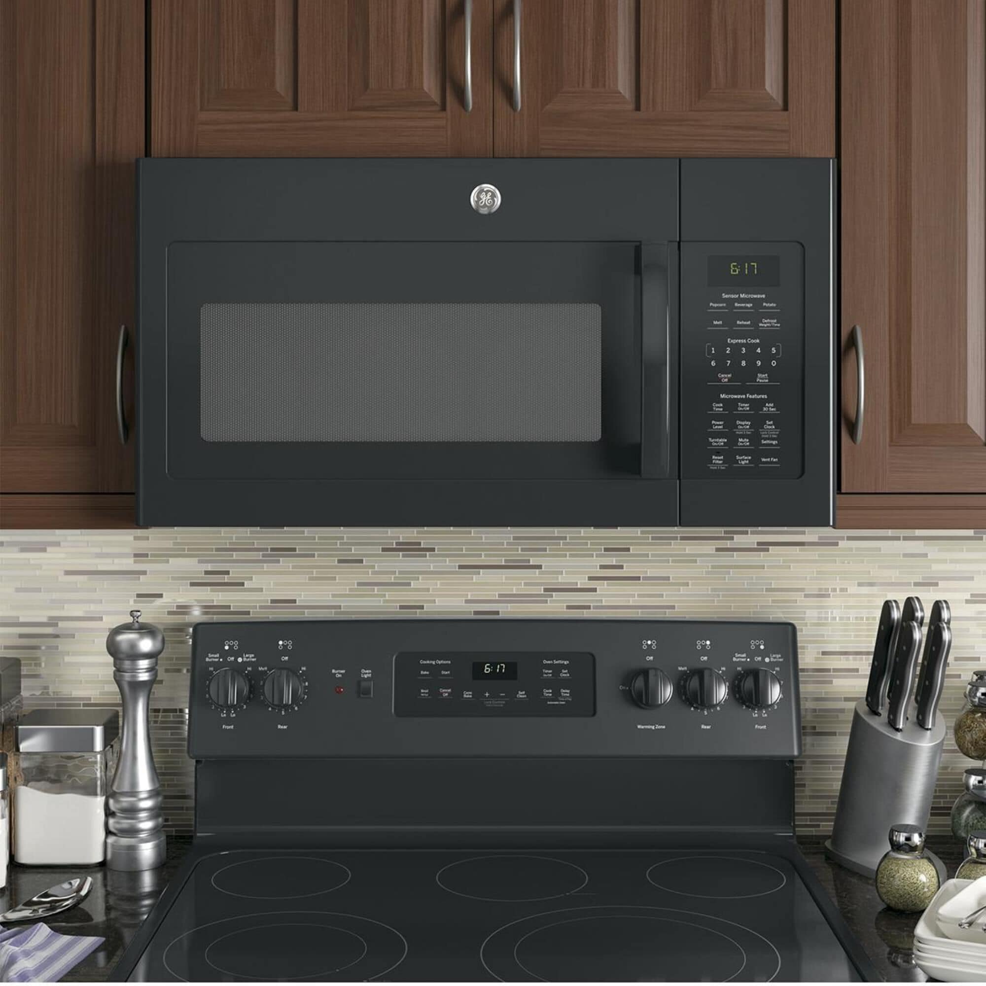 GE Appliances 1.7 Cu. Ft. Over the Range Microwave with Sensor in