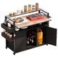 HOMLUX 53" Wicker Outdoor Kitchen Island in Black Brown, , large