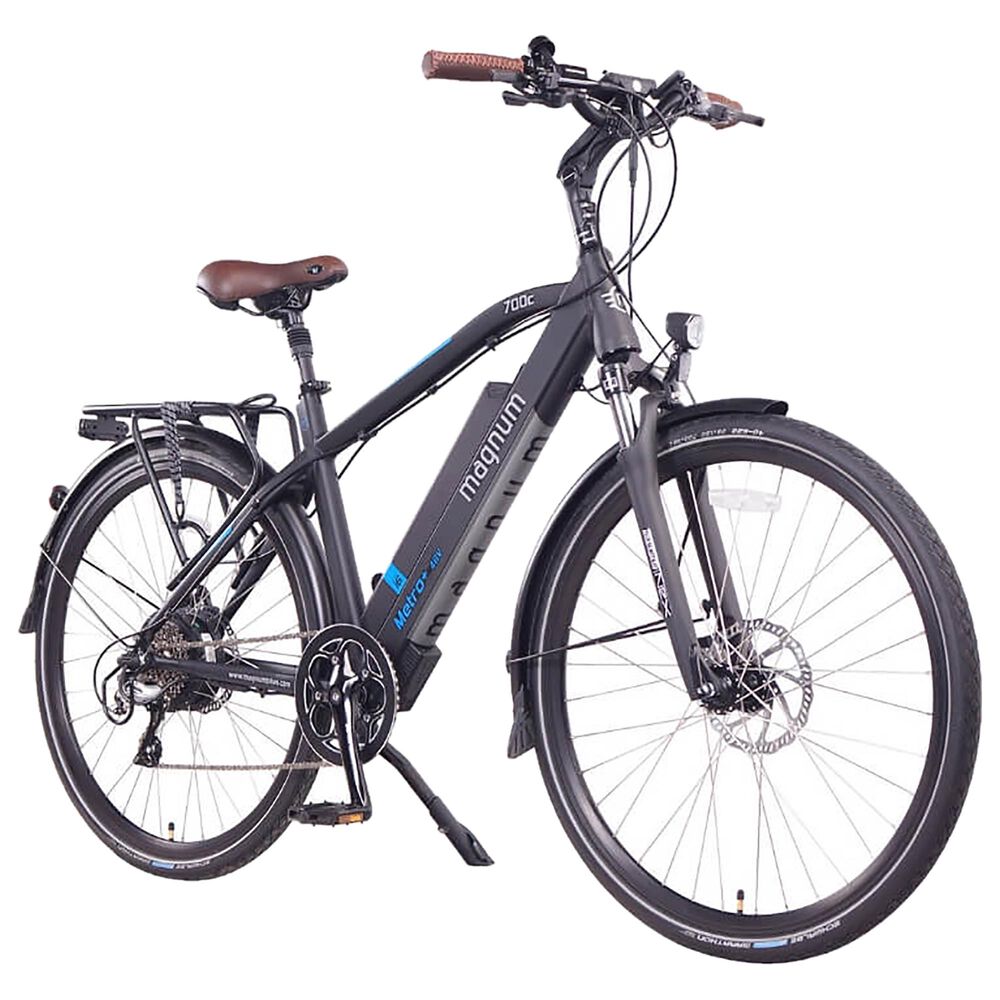 Magnum Metro+ Electric High Step Bike in Black, , large