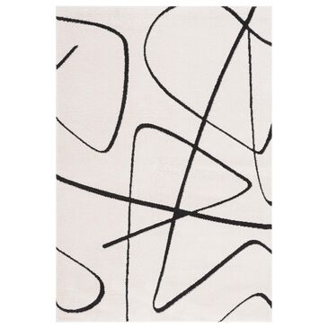 Safavieh Melody MEL120A 8" x 10" Ivory and Black Area Rug, , large