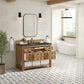James Martin Vanities Malibu 48" Single Bathroom Vanity in Amber Birch with 3 cm Charcoal Soapstone Quartz Top and Rectangular Sink, , large