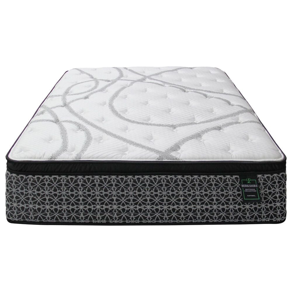 Sleeptronic Berkshire Warren Medium Euro Pillow Top Full Mattress with Low Profile Box Spring, , large