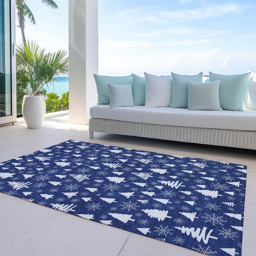 Dalyn Rug Company Wonderland WN23 5&#39; x 7&#39;6&quot; Navy Indoor/Outdoor Area Rug, , large
