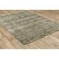 Oriental Weavers Atlas Stripe 747A0 3"3" x 5"2" Green Area Rug, , large