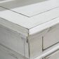 Ashley Kanwyn 7 Drawer Chest in Distressed Whitewash, , large