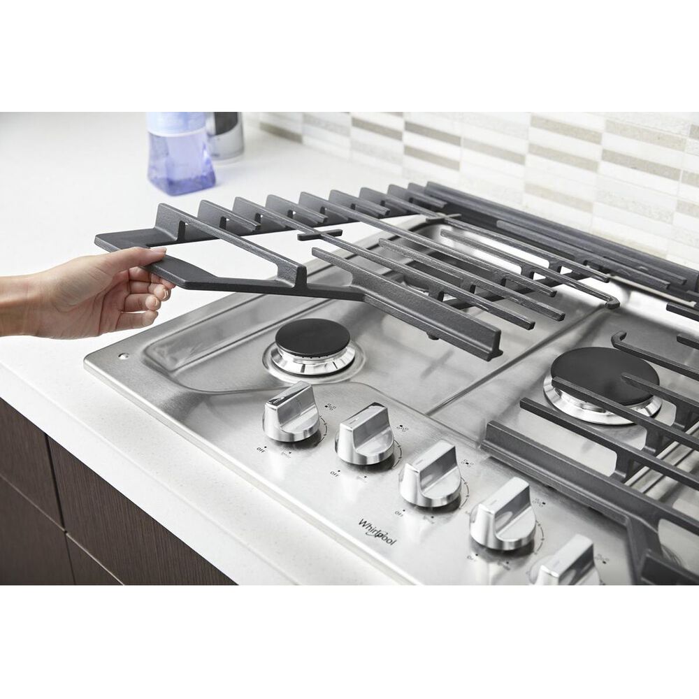 Whirlpool 30&quot; Gas Cooktop in Stainless Steel, , large