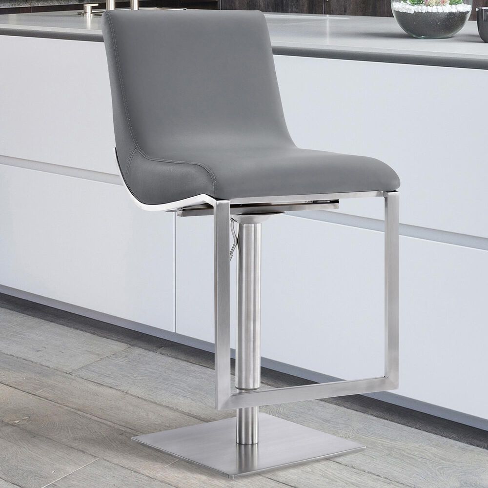 Blue River Victory Swivel Barstool in Grey, , large