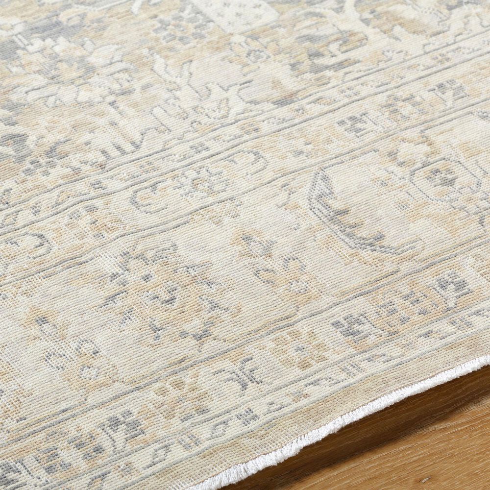 Surya Once Upon a Time Ivory, Tan, Light Gray, Gray and Light Brown 2&#39;11&quot; x 9&#39;10&quot; Runner, , large