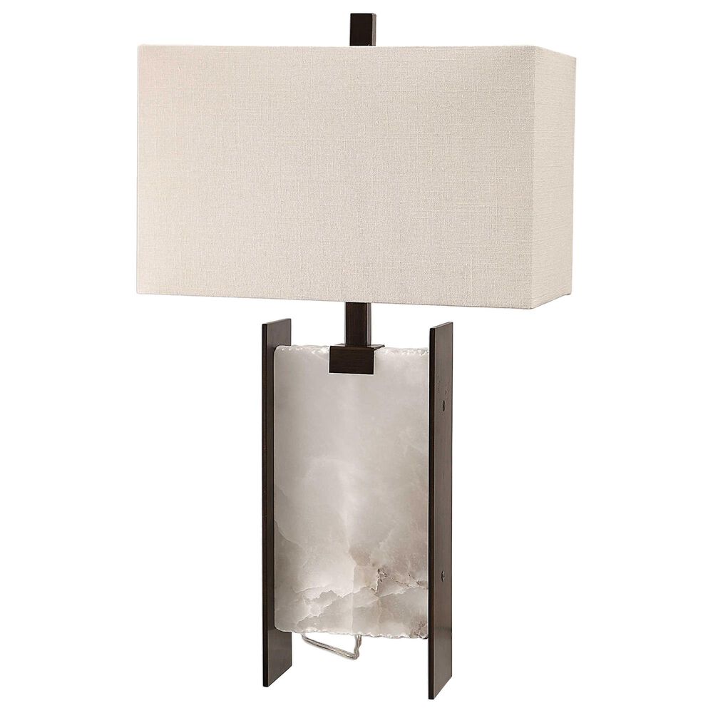 Uttermost Mackena Table Lamp in Ivory, Distressed Dark Bronze and Gold, , large
