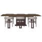 Amisco Lucarelli and Clarissa 7-Piece Rectangular Dining Set in Cookie and Oxidado, , large