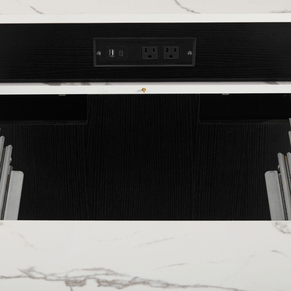 HOMLUX 60" Kitchen Island in Black, , large