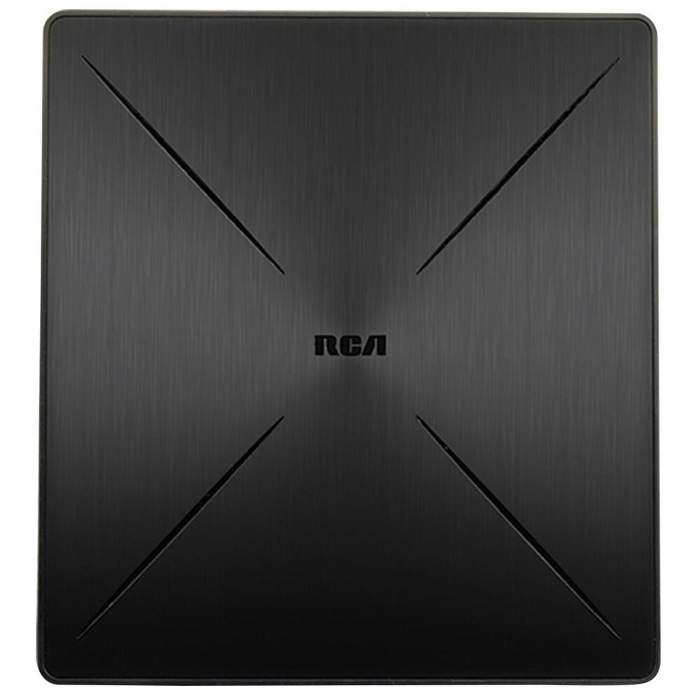 RCA SLIVR Amplified Indoor Flat HDTV Antenna Multi Directional, , large