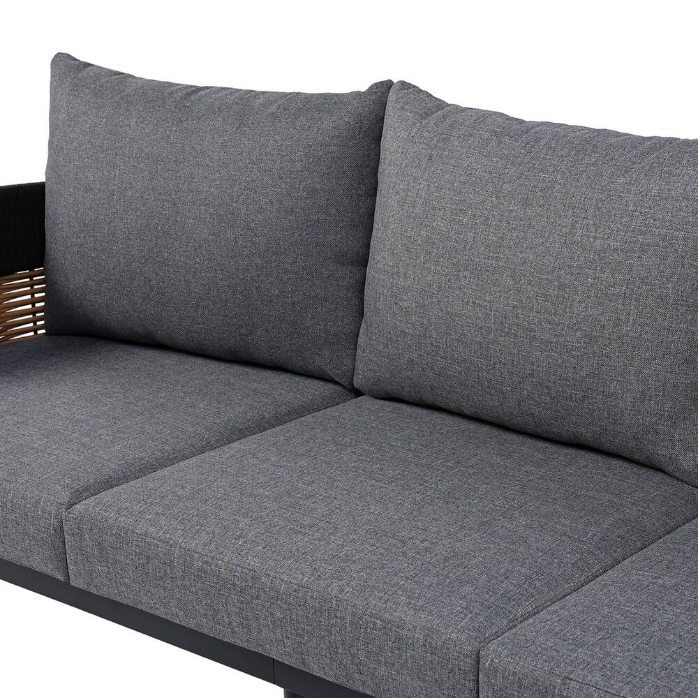 Safavieh Harrison 3-Seater Outdoor Sofa in Grey, , large
