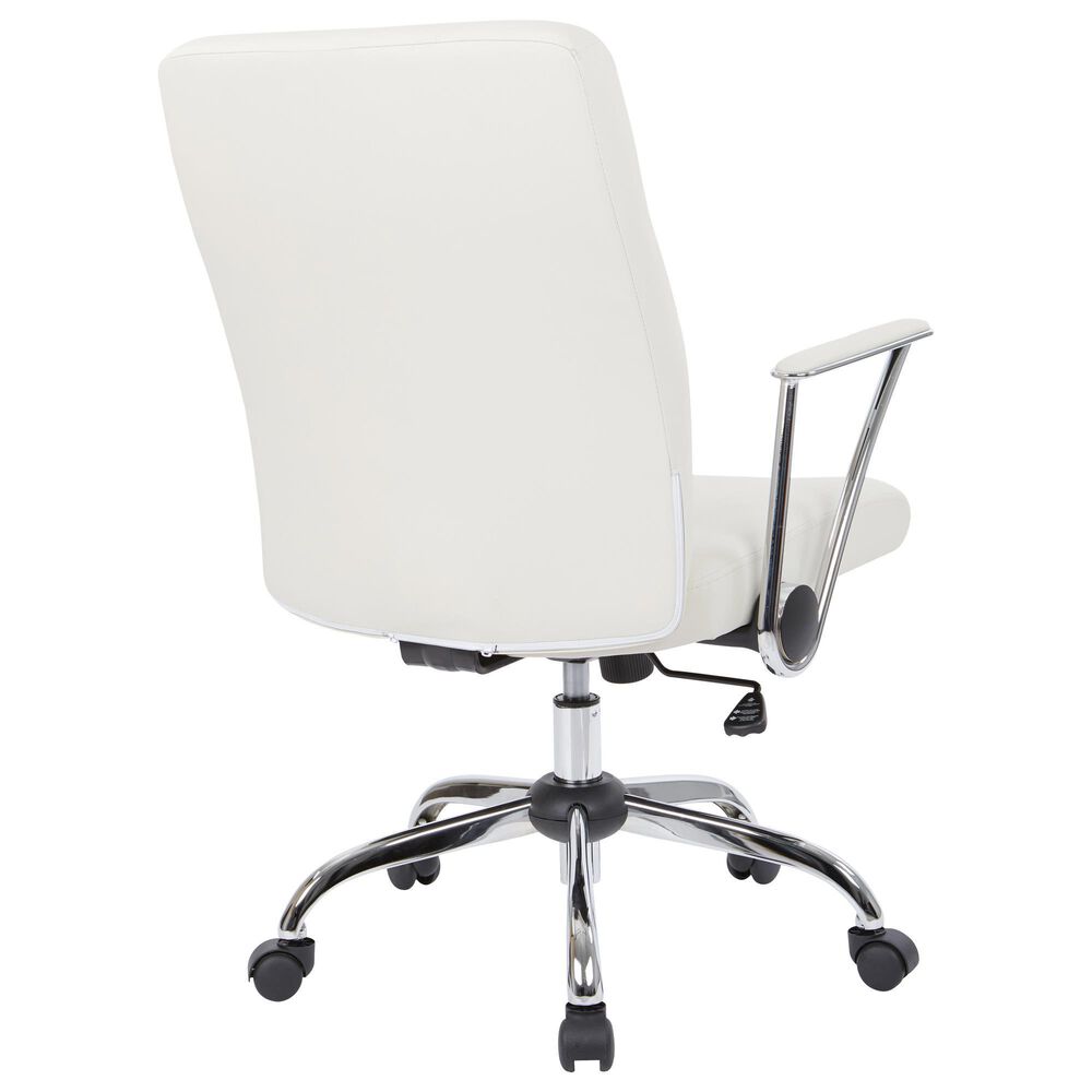 OSP Home Office Chair with Cream Cushion with Chrome, , large