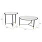 Zuo Modern Davis Coffee Table in Black, White, Black and Gold (Set of 2), , large
