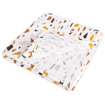 Babyletto Terrazzo Muslin Swaddle in White, , large