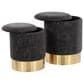 Lumisource Marla 2-Piece Nesting Ottoman Set in Black, , large