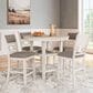 Ashley Erinberg 5-Piece Counter Height Dining Set in Antique White, , large