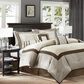 Hampton Park Genevieve 7-Piece Queen Comforter Set in Taupe and Brown, , large