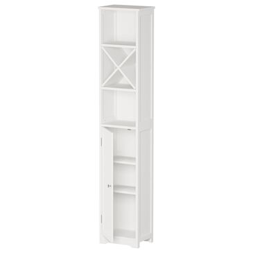 Timberlake Hastings Home Bathroom Linen Cabinet in White, , large