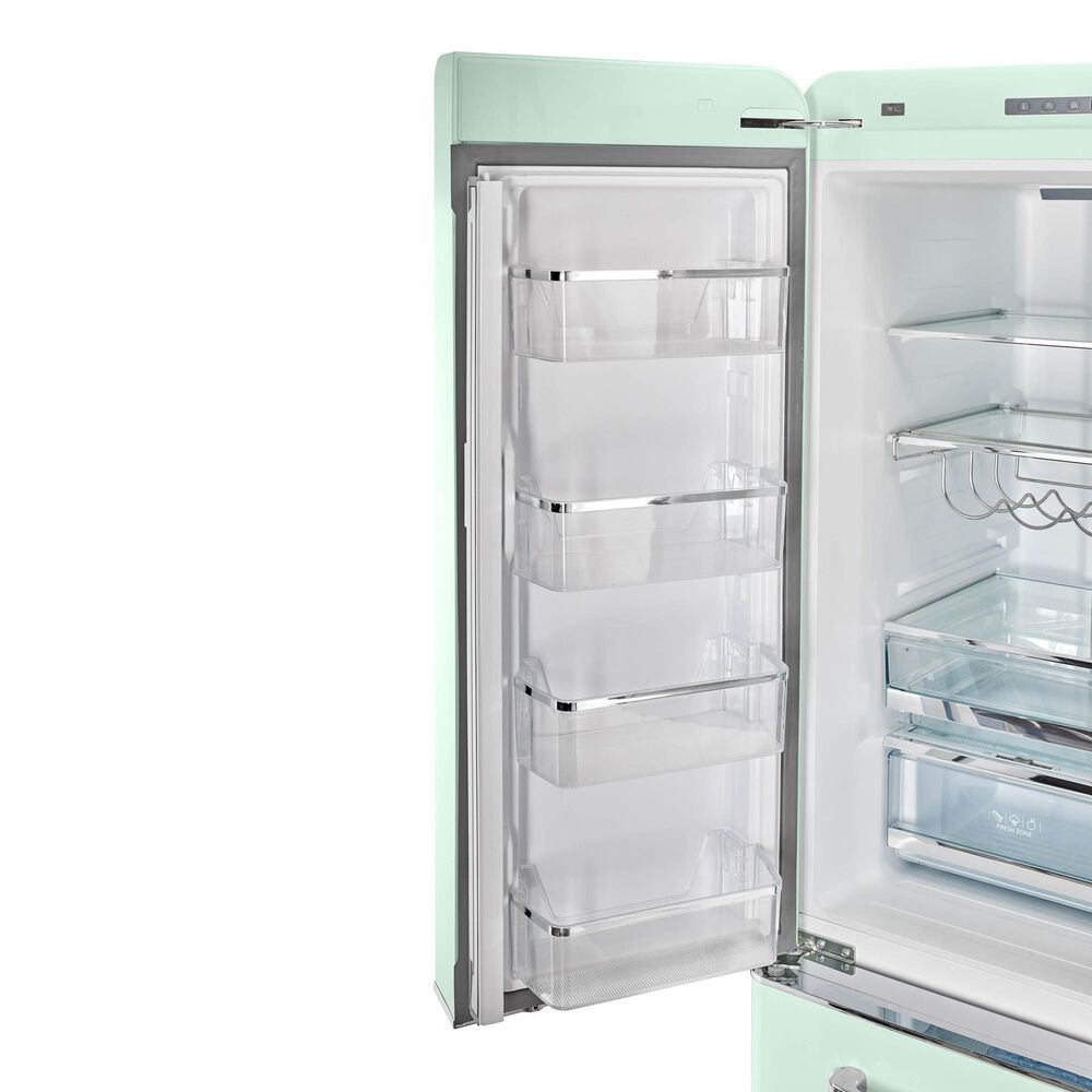 Unique Appliances Classic Retro 21.4 Cu. Ft Frost Free Counter Depth French Door Refrigerator in Summer Mint Green, , large