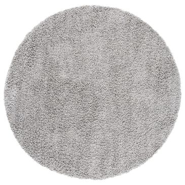 Safavieh Venus Shag 2"7" Round Grey Area Rug, , large